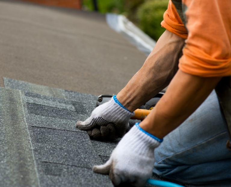 shingles being replaced