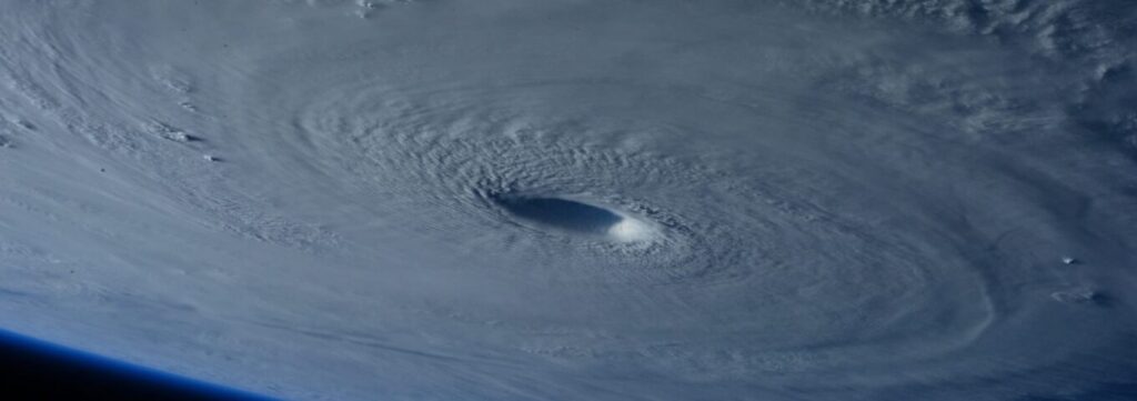 satellite image of hurricane